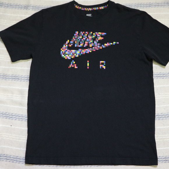 Nike Other - Vtg Retro NIKE AIR 8-bit Swoosh Color Graphic Tee
